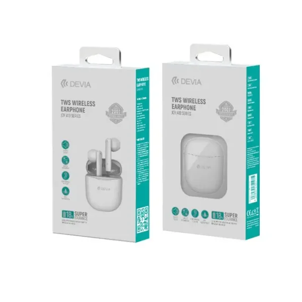 Devia Joy A10 Series TWS bežične slušalice bijele