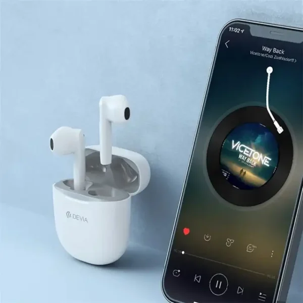 Devia Joy A10 Series TWS bežične slušalice bijele