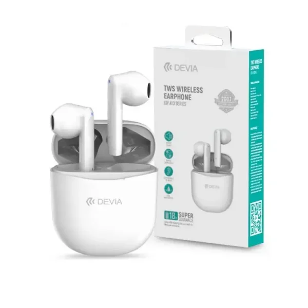Devia Joy A10 Series TWS bežične slušalice bijele