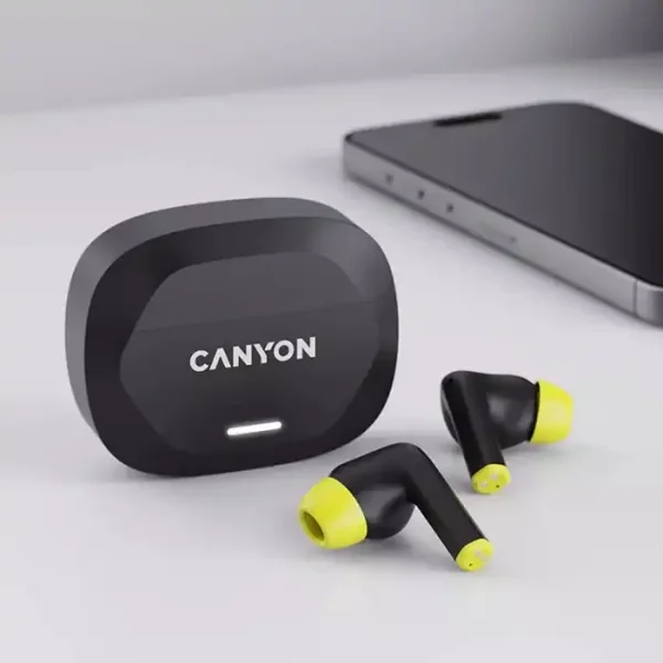 Canyon Hexagon 7 TWS bežične slušalice crno žute