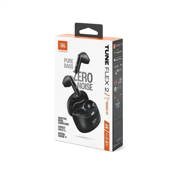 JBL Tune Flex 2 In-ear bežične Bluetooth slušalice crne