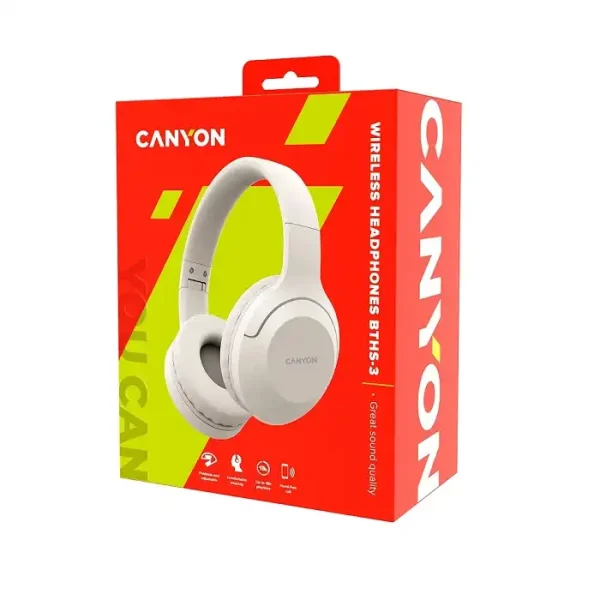 Canyon BTHS-3 bluetooth bežične slušalice bež CNS-CBTHS3BE