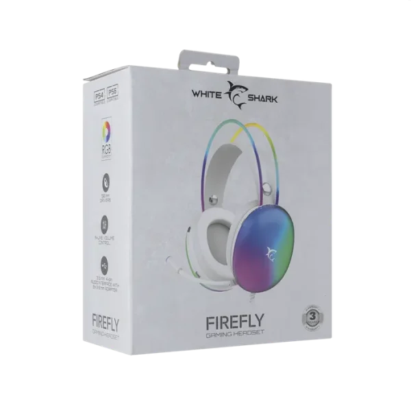 White Shark GH-2342 Firefly Gaming slušalice bijele